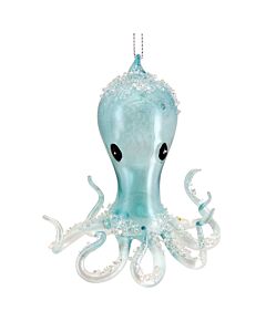 Gisela Graham Blue Glass Octopus
